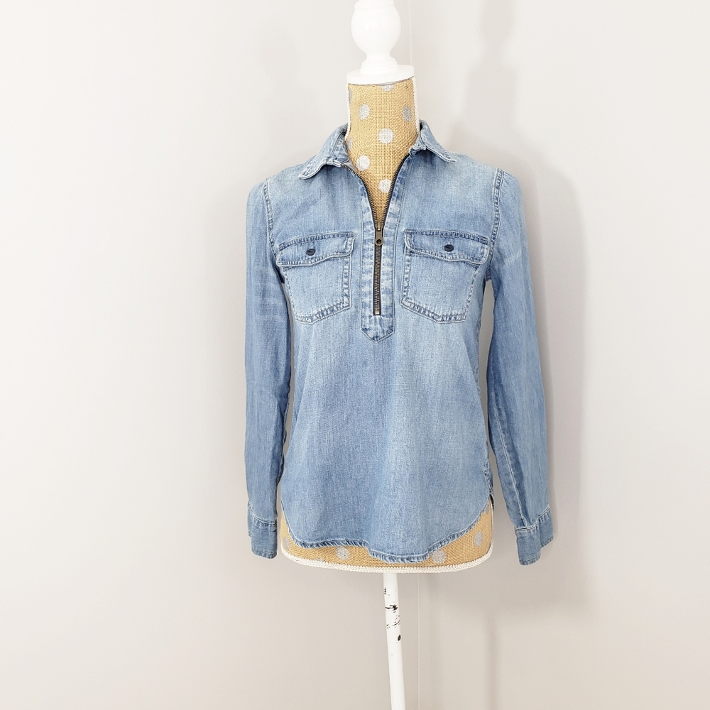 Madewell Light Blue Denim Tunic